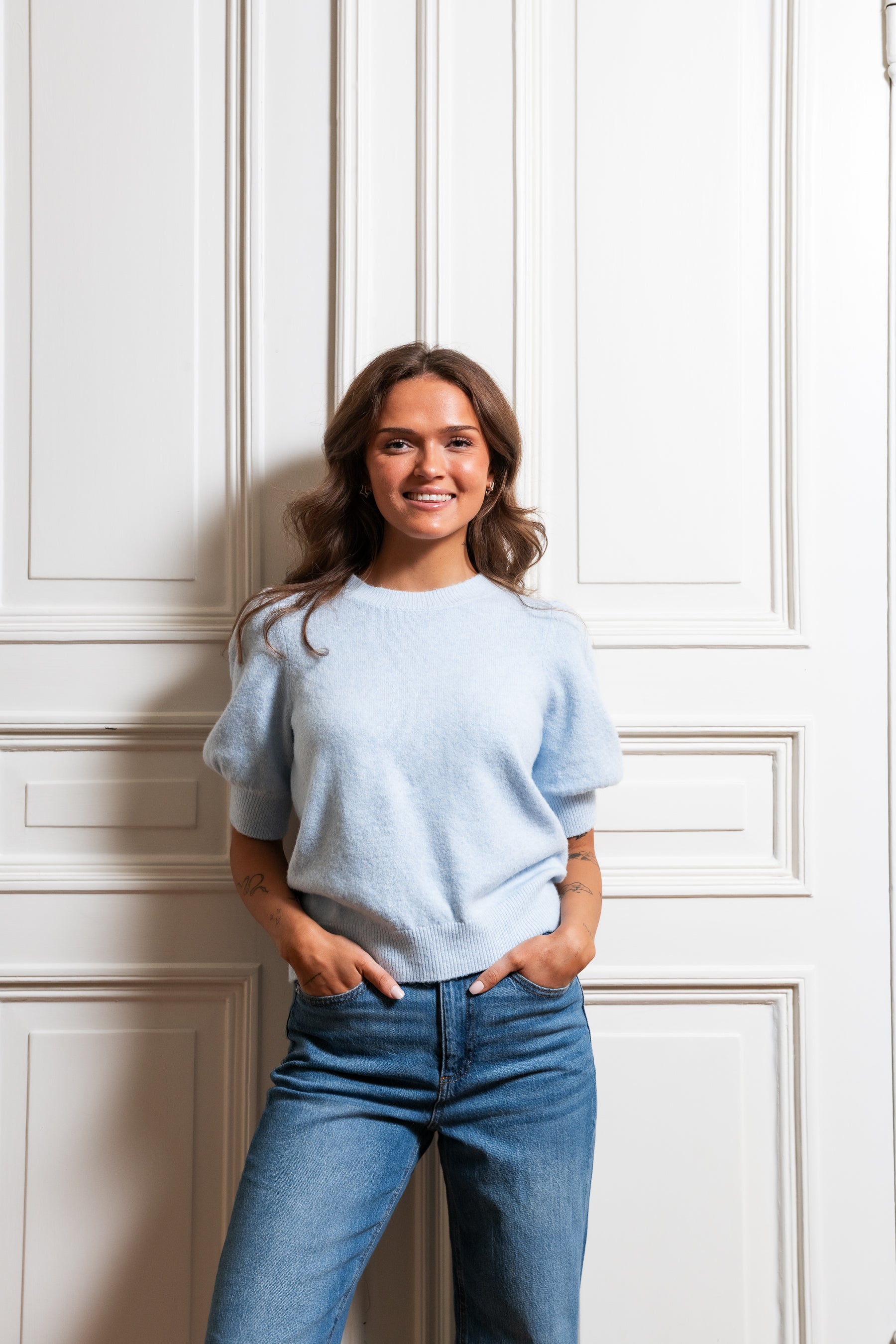 VMDOFFY Pullover - Cashmere Blue